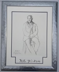 Pablo Picasso Lithograph from 1982. Marina Picasso Collection.