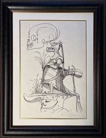 Salvador Dali Limited Edition Les Songes Drolatiques de Pantagruel 1973. Limited Edition Lithograph