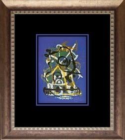 Joan Miro Lithograph after Miro 1972 Paris.