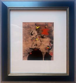 Joan Miro Color Plate Lithograph from 1968