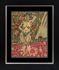 Joan Miro  Standing Nude Color Plate Lithograph