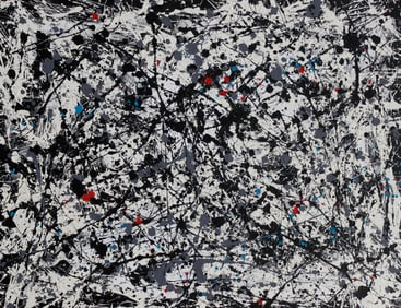 Original abstract on canvas Michael Schofield