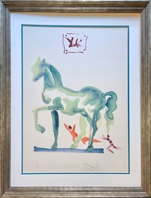 Salvador Dali Limited Edition C'est la que l'amour se plut a liver bataille. from The Art of Loving