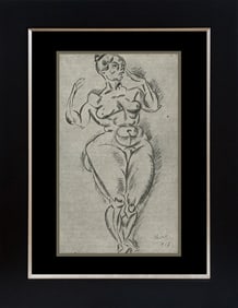 Joan Miro  Standing Nude Color Plate Lithograph