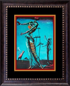 Salvador Dali  Burning Giraffe Color Plate Lithograph