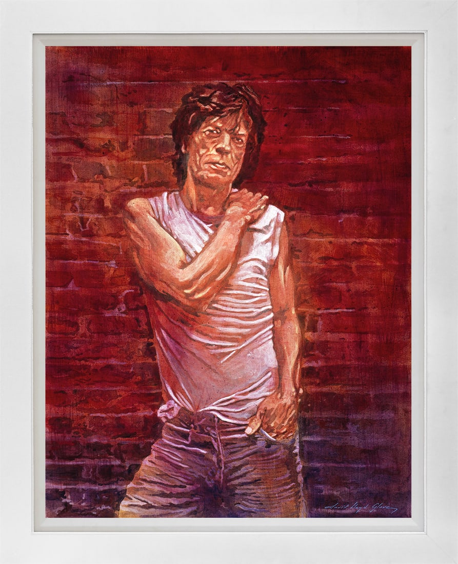 Mick Jagger The Wall Rolling Stones David Lloyd Glover Limited Edition Hand embellished on  canvas (1 of 1)