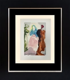 Salvador Dali 1964 Original Wood Block Divine Comedy