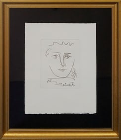 Pablo Picasso Etching embossed Pour Roby