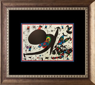 Joan Miro Color Plate Lithograph from 1972