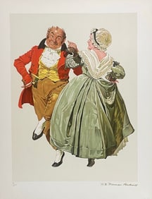 Norman Rockwell Limited Edition Lithograph Encore Edition Dancing Partners  Artist Proof Includes
