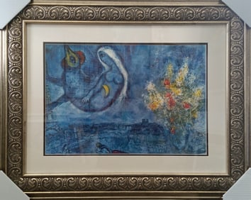 Marc Chagal Lithograph from 1977 hand signed.