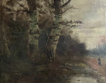 Narcisse Diaz de la Pena Oil on canvas Rural Landscape