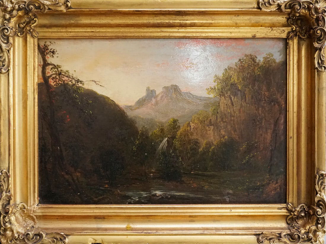 Original oil on board by William Sonntag  (1822-1900) (1 of 1)