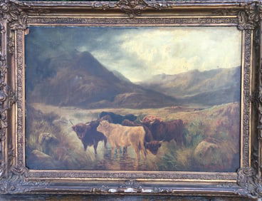 Louis Bosworth Hurt  British, 1856-1929 Oil on canvas  77x51 cm p