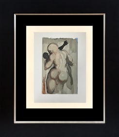 Salvador Dali 1964 Original Wood Block Divine Comedy