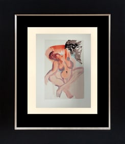 Salvador Dali 1964 Original Wood Block Divine Comedy