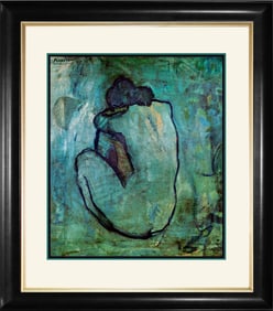 Pablo Picasso Seated. Nude Pablo Picasso Lithograph Limited Edition. Collection Domain Picasso