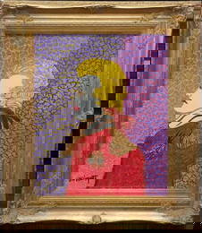 William Verdult Original oil on board Bejewelled 36x24 inches image size on board