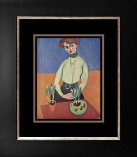 Henri Matisse Lithograph from 1978: Henri Matisse Lithograph from 1978. The signature is in the plate. Approx 24x20 inches. Professionally framed. Includes certificate.
