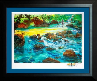 Michael Schofield Limited Edition ink on paper with Remarque landscape