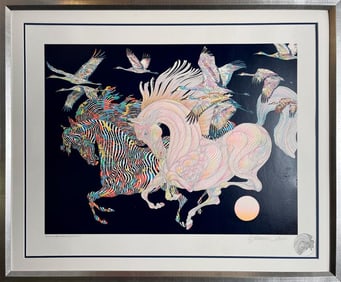 Guillaume Azoulay Original Etching with gold leaf Limited Edition