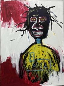 Original in the manner of Jean Michel Basquiat Approx 40x30 inches