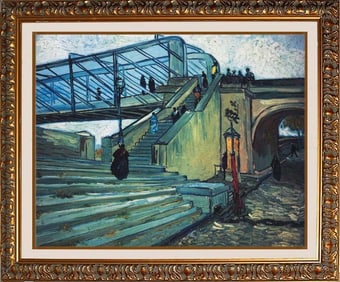 Vincent Van Gogh The Trinquetaille Bridge Limited Edition on canvas