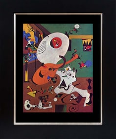 Joan Miro Color Plate Lithograph 1968