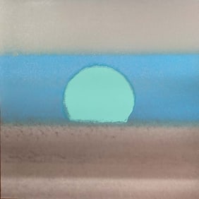Andy Warhol from 1972 Sunset Unique Edition Original Serigraph Silkscreen in colors.