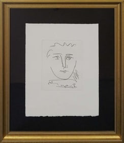 Pablo Picasso Etching embossed Pour Roby
