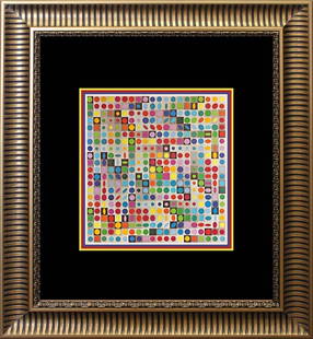 Victor Vasarely Color Plate Lithograph from 1967: Victor Vasarely Color Plate Lithograph from 1967. Custom framed. Includes certificate of authenticity. Approx size 20x24 inches.