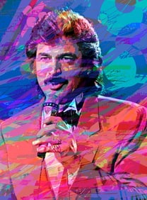 Englebert Humperdinck Original Mixed Media on canvas David Lloyd Glover