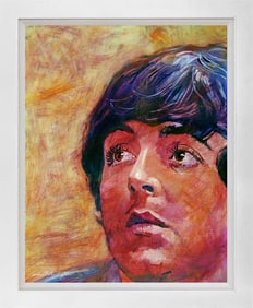 Hand embellished Limited Edition canvas by David Lloyd Glover Paul McCartney