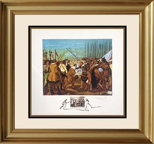 Salvador Dali Velasquez Reddition de Breda from Changeas in Great Masterpieces 1974. Limited
