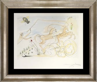 Salvador Dali Limited Edition Original Lithograph Fables Hand signed and numbered (Le Bestiare de la