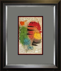 Joan Miro Color Plate Lithograph over 50 years ago