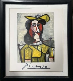 Pablo Picasso Lithograph Marina Picasso Collection from 1982.