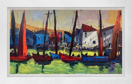 Original oil on canvas Abstract by Michael Schofield