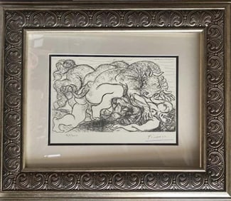 Pablo Picasso Lithograph from 1990 Suite Vollard. Authorized by the Picasso Family.