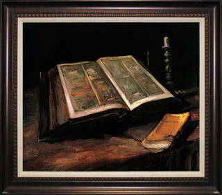 Vincent Van Gogh Still Life with Bible Limited Edition-on canvas Hand embellished on canvas (1 of 1)