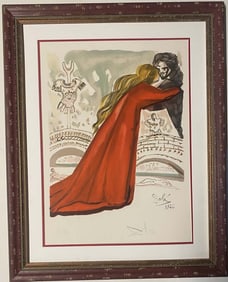 Salvador Dali Pilade Aimait Hermione from The Art of Loving Ovide. 1979. Limited Edition Lithograph