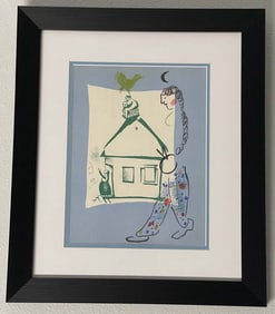 Marc Chagall color plate lithograph from 1970