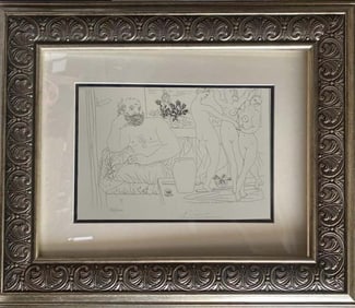 Pablo Picasso Lithograph from 1990 Suite Vollard. Authorized by the Picasso Family.