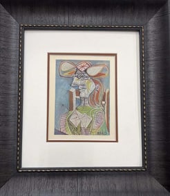 Pablo Picasso Color plate lithograph 1968