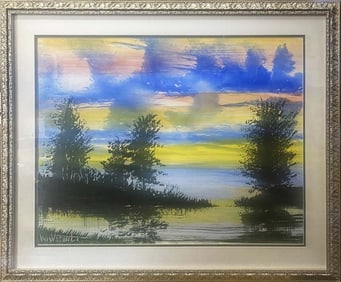William Verdult Original watercolor and mixed media on paper