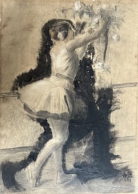 The Ballet Dancer drawing by Degas