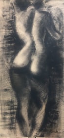Constant Permeke Charcoal Drawing original