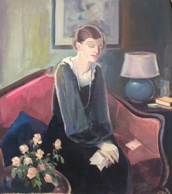 Original oil by Vanessa Bell 1904-1961