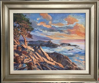 Original oil on canvas by David Lloyd Glover Landscape