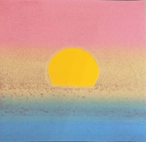 Andy Warhol from 1972 Sunset Unique Edition Original Serigraph Silkscreen in colors.